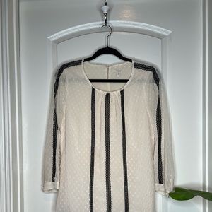 J Crew Cream Blouse Size 6